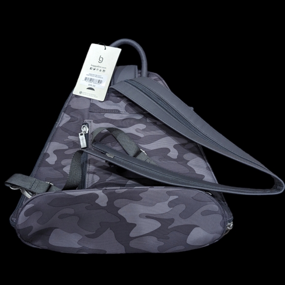 Baggallini Gray Camouflage Backpack - Picture 2 of 3